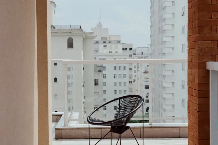 copropriété vue d'un balcon