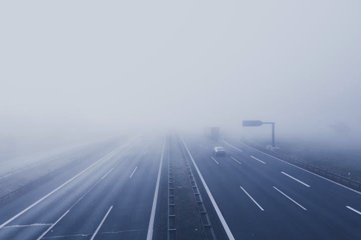 autoroute polluée